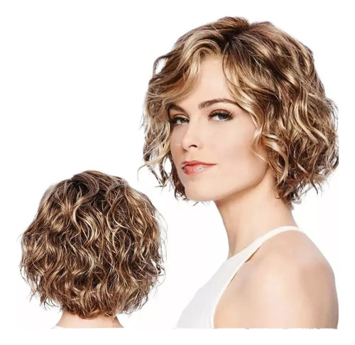 Iy Para Perucas Loiras Curtas Para Mulheres, Cabelo Curto