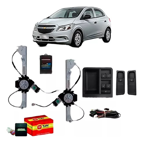 Kit Vidro Eletrico Tras Onix Joy 2017 A 2020 + Mód. Tury