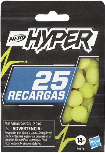 Nerf Hyper 25  Repuesto De Recargas