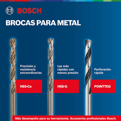 Broca Para Metal Bosch Hss-g 1/16 2 Unidades