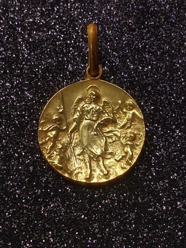 Imagen 2 de 9 de Medalla Oro 10k San Rafael #1175 Bautizo Comunión