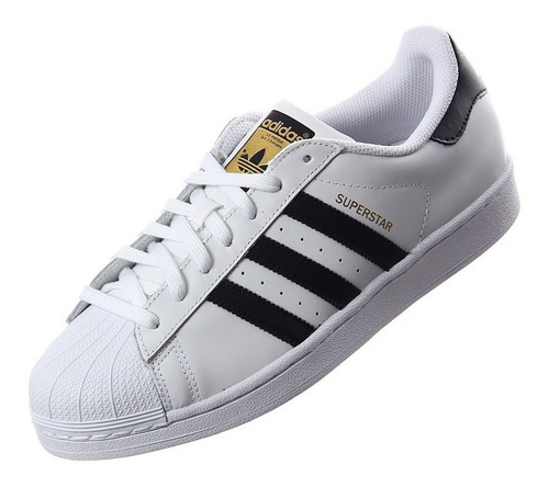 Tenis adidas Concha Superstar Blanco/ngo Caja + Envio Meses sin intereses