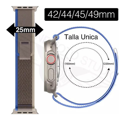 Pulso Correa Trail Loop Para Apple Watch 42 44 45mm Ultra