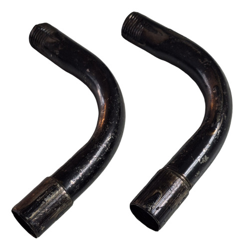 Curva Hierro 90° Liviana Negra 1 1/4 Pulgada Pack X 2 U
