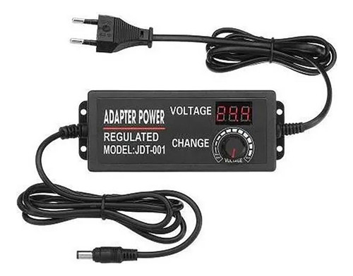 10 Adaptador Ac Dc Led Display 3a/9-24v Potência Ajustável