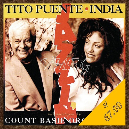 Vmeg Cd Tito Puente & India 1996 Jazzin'