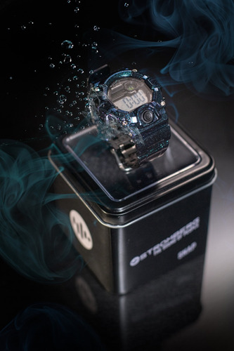 Reloj Stromberg Snap Sumergible Digital Azul Metalizdo