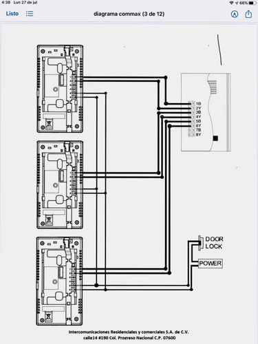 Imagen 9 de 9 de Interfonos Portero De Audio 4 Departamentos, Chapa, Cable