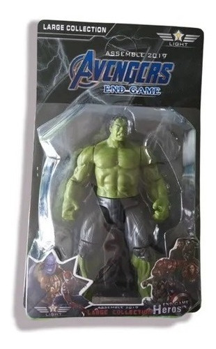 Muñeco Hulk End Game 17cm Articulado Con Luz