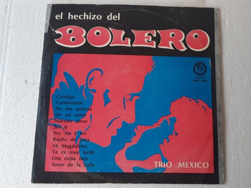 Disco Lp El Hechizo Del Bolero / Trio México / Asi