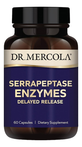 Dr. Mercola Serrapeptase Enzymes Salud Cardiovascular 60 Cap Sabor Sin Sabor