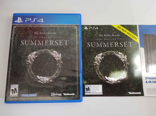 The Elder Scrolls Online Summerset Ps4 (Usado)