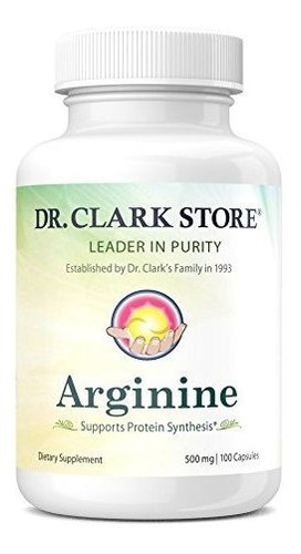 Suplemento Aminoácido - El Dr. Clark Arginina, 500 Mg, 100 C