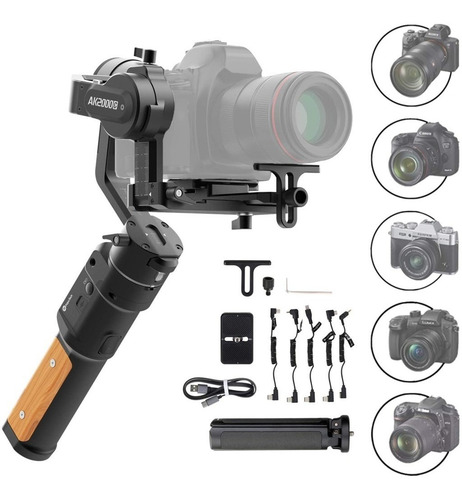 Imagem 1 de 10 de Estabilizador Feiyutech Ak2000c Gimbal 2,2kg Canon Dslr Sony