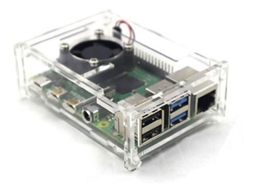 Case Acrílico Para Raspberry Pi 4 Protector 4b Pi4 Modelo B