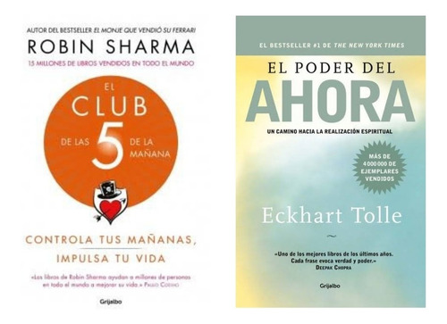 Imagen 1 de 1 de El Poder Del Ahora + El Club De Las 5 De La Mañana