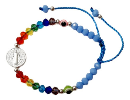 Pulsera San Benito 7 Chakras - Regula Energia Y Proteccion B