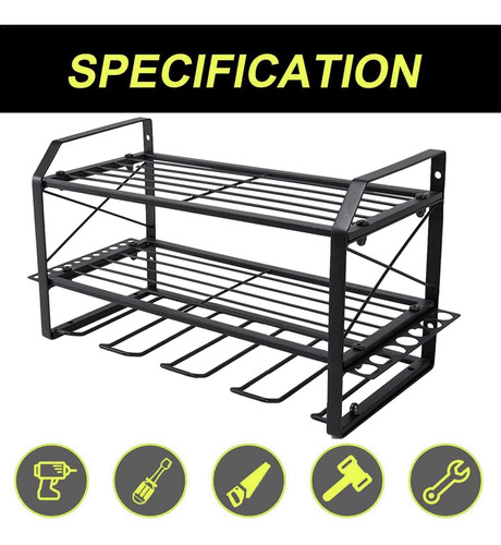 Soporte De Pared Para Taladro Organizador De Herramientas De