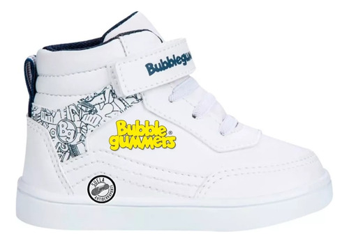 Tenis Bubble Gummers Juca Escolar Blanco Niño/kids Comodos