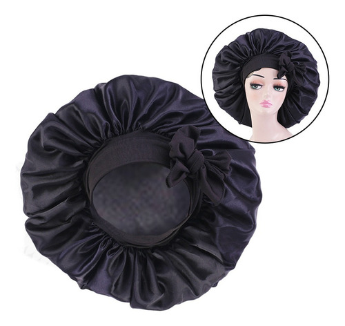 - Gorro De Dormir De Noche De Satén De Seda Para Mujer