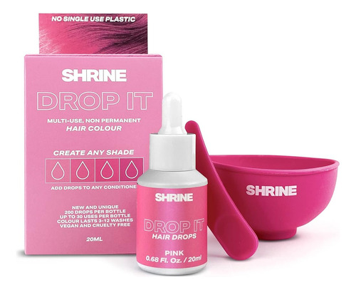 Shrine Drop It Temporary Hair Color - Mezcla El Tinte Con El