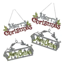 Comprar Letreros De Feliz Navidad Juego De 4 Letreros Colgantes Con