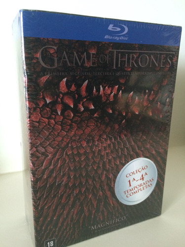 Blu Ray Game Of Thrones 1 A 4 Temporadas/ Lacrado De Fábric,