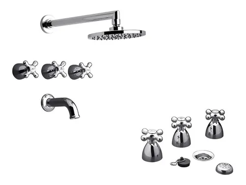 Griferia Ba o Juego Fv Margot Ba era Ducha Bidet Cfv511 Env o gratis