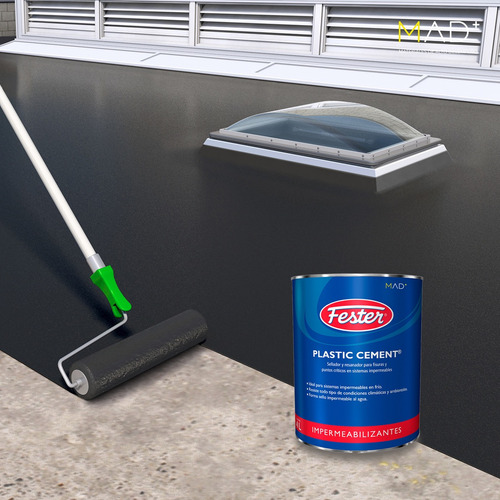 Fester Plastic Cement (4 L) Sellador De Juntas Y Fisuras Negro Mate