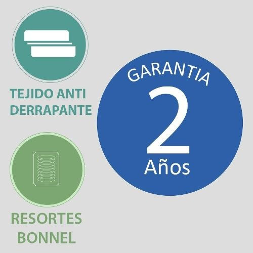 Sommier Somier Plaza Y Media Espuma Alta Densidad Guaruja
