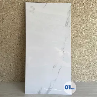 Placa Adesiva 3d Parede Piso Painel Vinílico Mármore 30x60 Cor Branco Prime