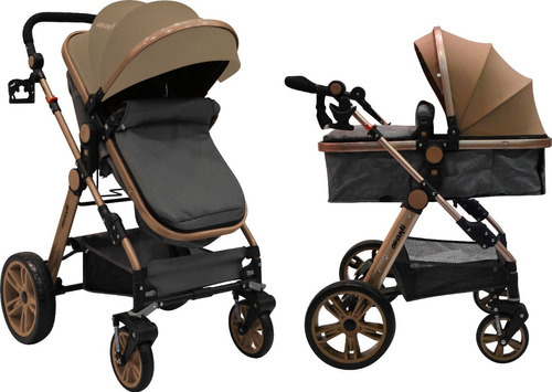 Cochecito Bebe Avanti Reversible Convertible En Moises Color Beige