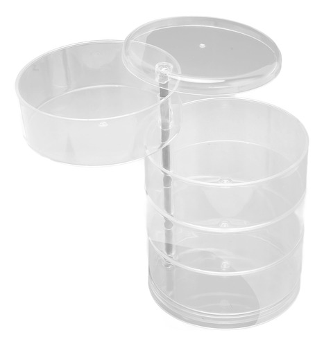 Organizador De Pendientes, Transparente, Giratorio, De 4 Niv