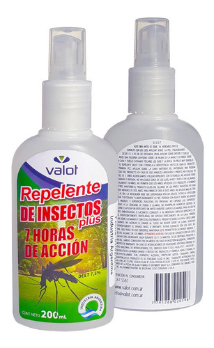 Imagen 2 de 5 de Spray Repelente Para Mosquitos X 200ml | Valot Oficial