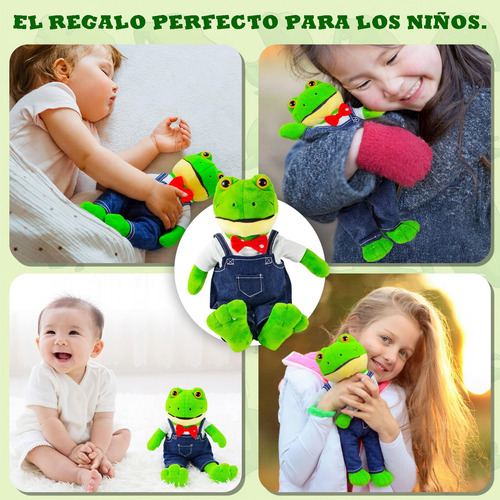 Peluche Rana Rhenne Rene Juguete,compañero De Juego De Niños Suave,muñecas De Peluche Con Materiales De Alta Calidad,muñeca De Rana Kawaii 30cm,los Mejores Regalos De Navidad Para Niños Y Niñas.