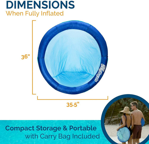 Sillón De Piscina Spring Float Papasan Con Válvula Hy...