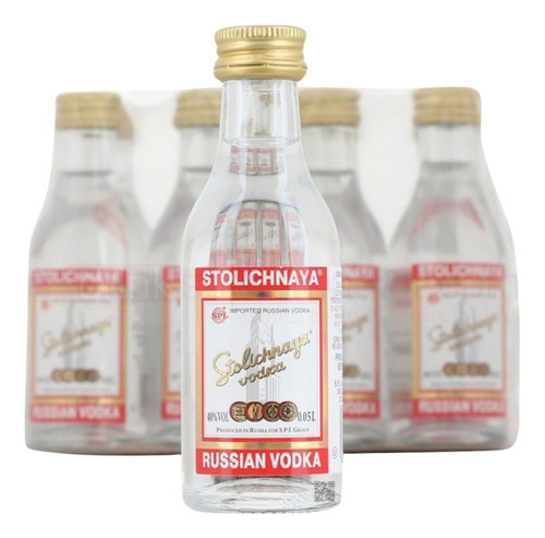Miniatura Vodka Stolichnaya 50ml (vidrio)