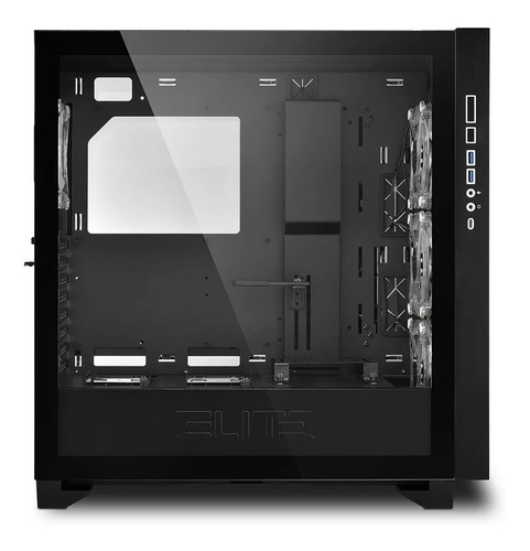 Imagen 5 de 8 de Gabinete Gamer Sharkoon Elite Shark Ca300t Rgb Mid Tower