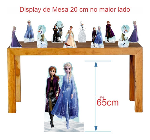 Imagem 4 de 6 de Super Kit Decoração Festa Totem Display Frozen 2 Painel