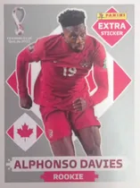 Comprar Figurita Alphonso Davies Extra Sticker Rookie Qatar Plata