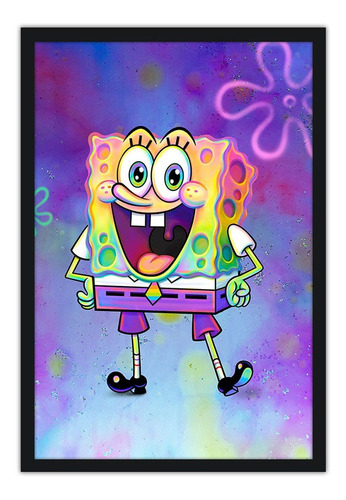 Quadro 64x94cm Bob Esponja - Infantil 42