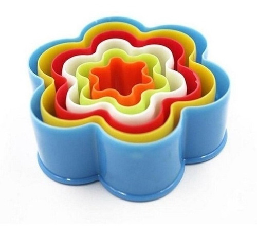 Set X 6 Molde Cortante Galletita Forma Flor