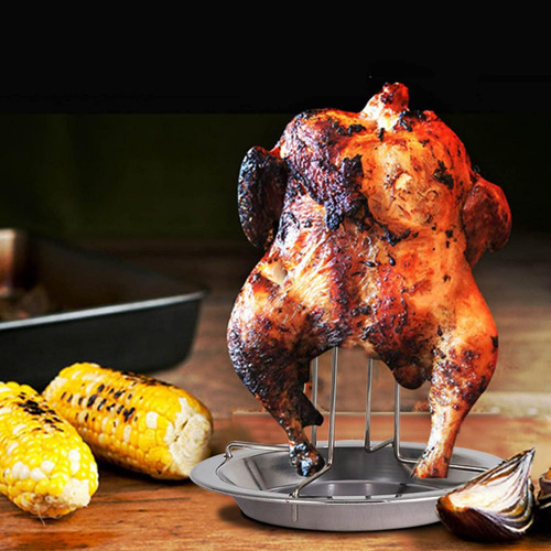 Asador De Pollo De Acero Inoxidable Rack Antiadherente Asado
