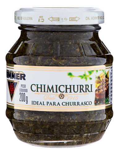 Molho para Churrasco Chimichurri Hemmer sem glúten 200 g