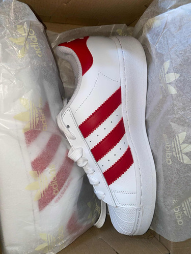 adidas Superstar XLG 26.5 Cm Blanco Y Rojo