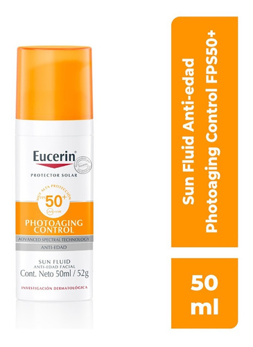Eucerin Protector Solar Facial Fluido Anti-edad Fps 50 50ml