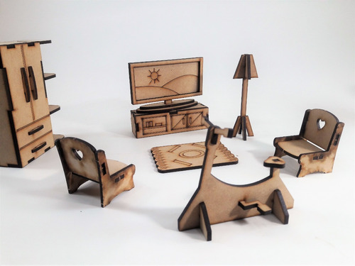 Set De 25 Muebles Para Casa De Muñecas Estan Divinos!!