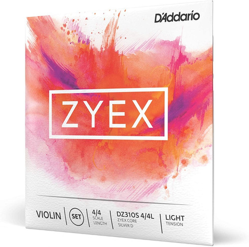 Encordado Daddario Para Violín 4/4 Zyex Re (d) T: Baja Cuota