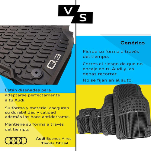 Alfombras Delanteras Audi Q3 2019 Al 2022 Audi