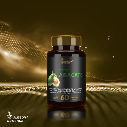 Oleo De Abacate Persea Americana 60 Softgels Alisson Nutriti Sabor Sem Sabor